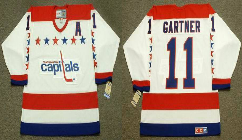 2019 Men Washington Capitals #11 Gartner white CCM NHL jerseys